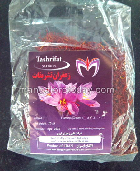 Iranian safron seizen in Mangalore